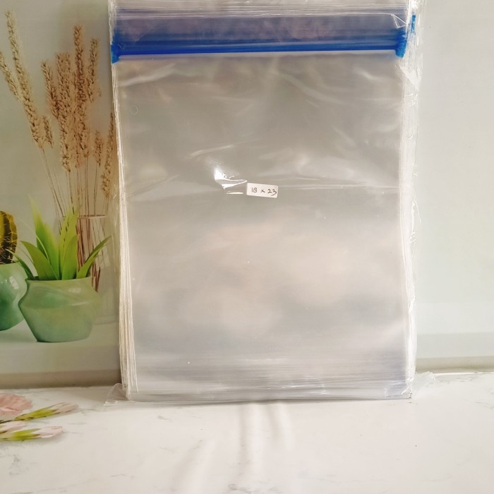 

[GG] Plastik Klip Tebal Packing Snack Ukuran Sedang 18x23(Per Pack 500g)