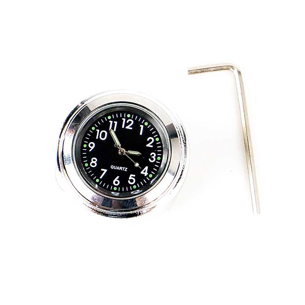 Jam Motor Anti Karat Handlebar Clock Stainless Steel - MT-WTCP