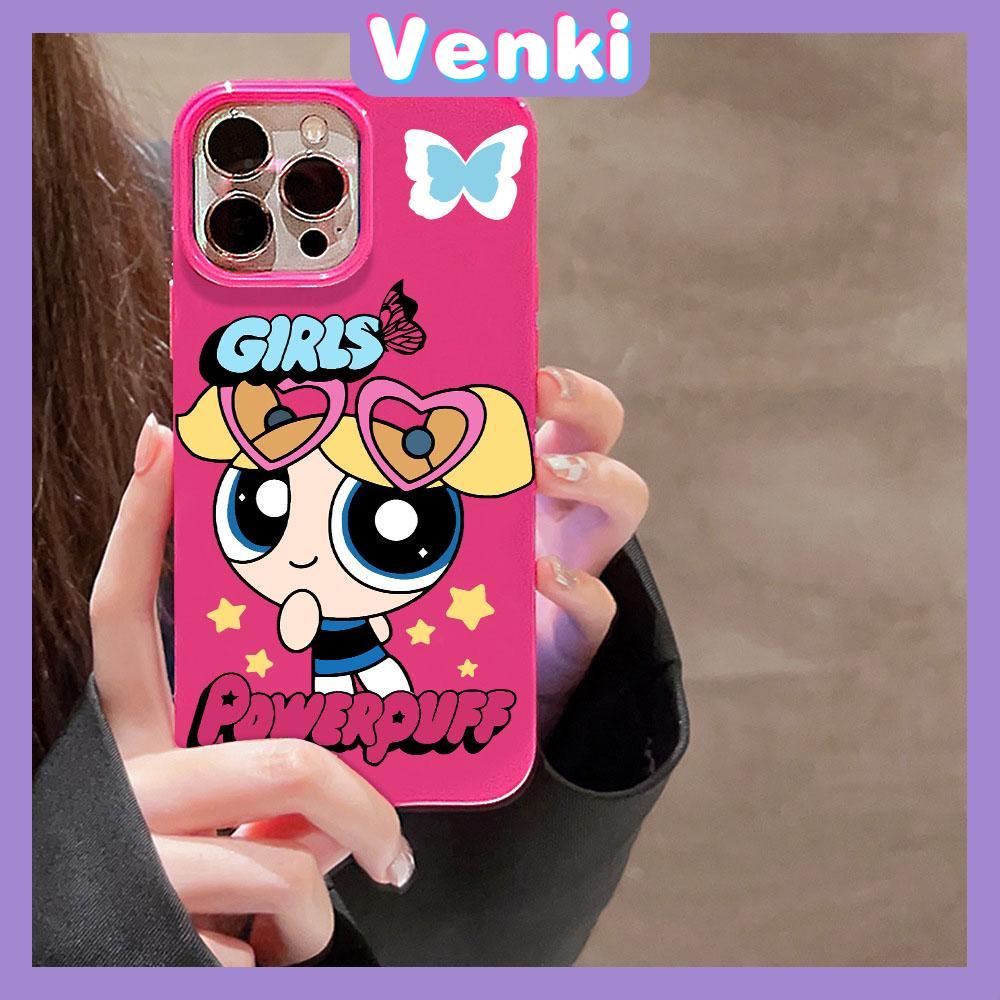 VENKI - For iPhone 11 iPhone Case Black Glossy TPU Soft Case Shockproof Protection Camera Cute Cartoon Character Compatible with iPhone 14 13 Pro max 12 Pro Max xr xs max 7 8Plus