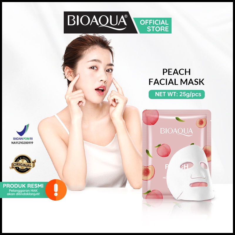 MADAME  BIOAQUA SHEET MASK SACHET MASKER TISSUE WAJAH BIOAQUA BPOM ORIGINAL