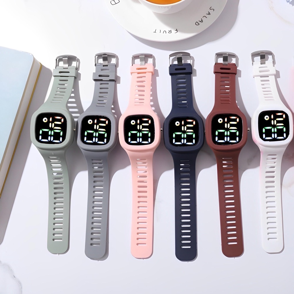 ✅COD [BBS] Jam Tangan LED Digital Pria Wanita Rubber Fashion Couple Remaja Import Olahraga