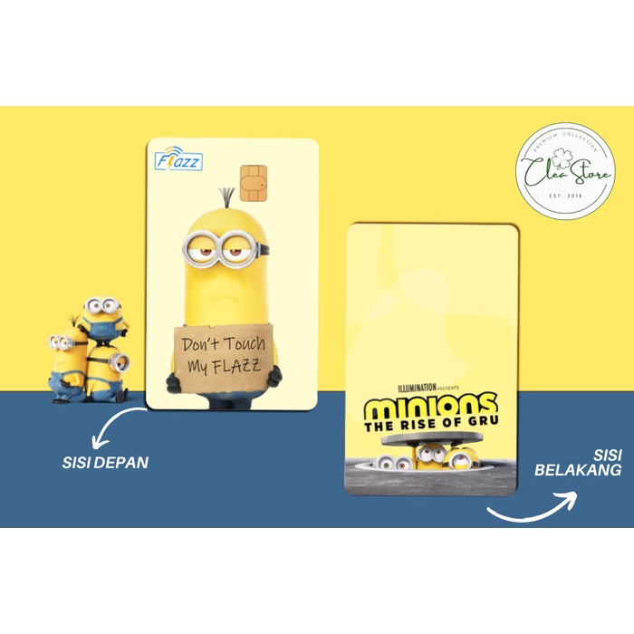 KARTU FLAZZ BCA GEN 2 / EMONEY - Minion Don't Touch My Flazz