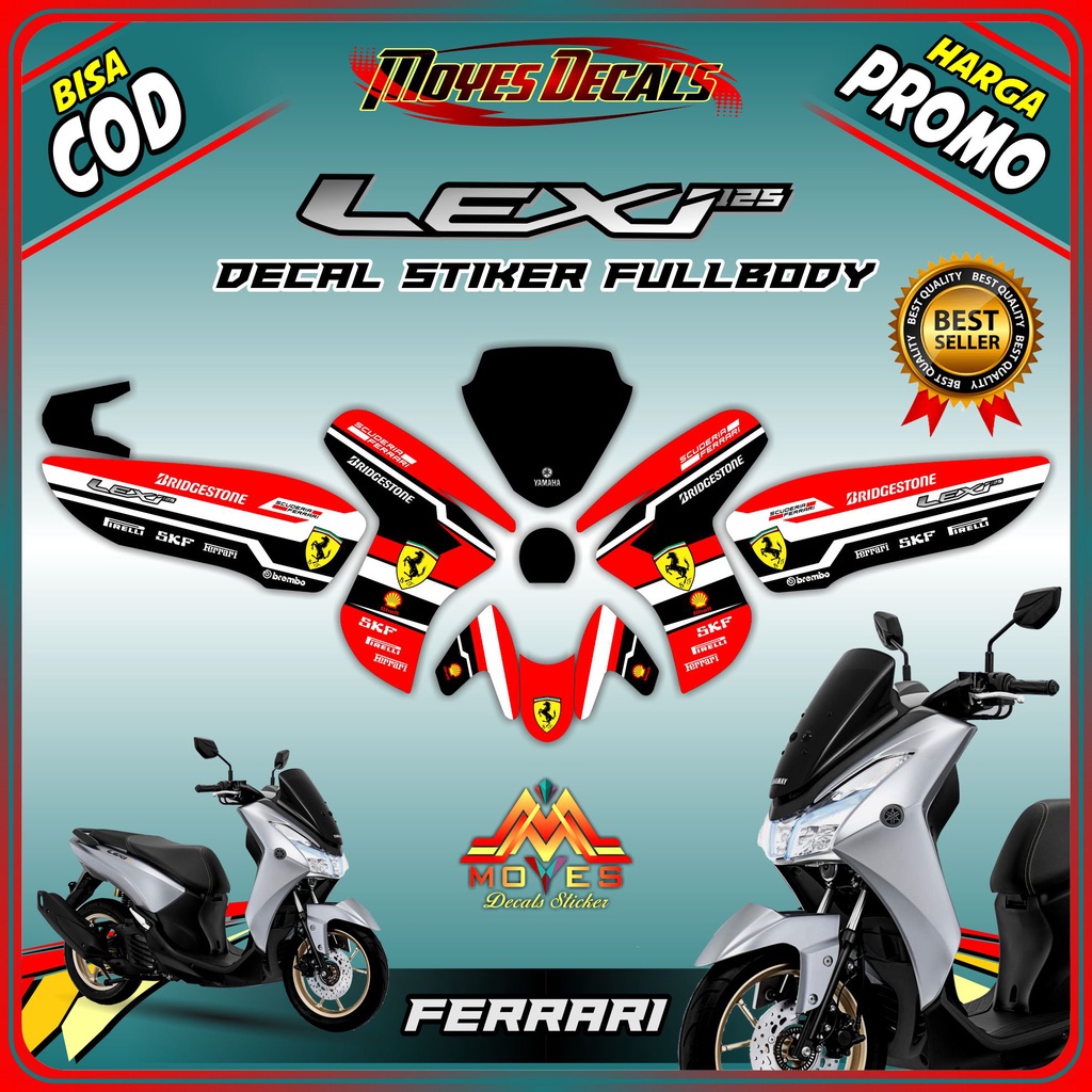 decal lexi 125 decal motor lexi decal yamaha lexi 125