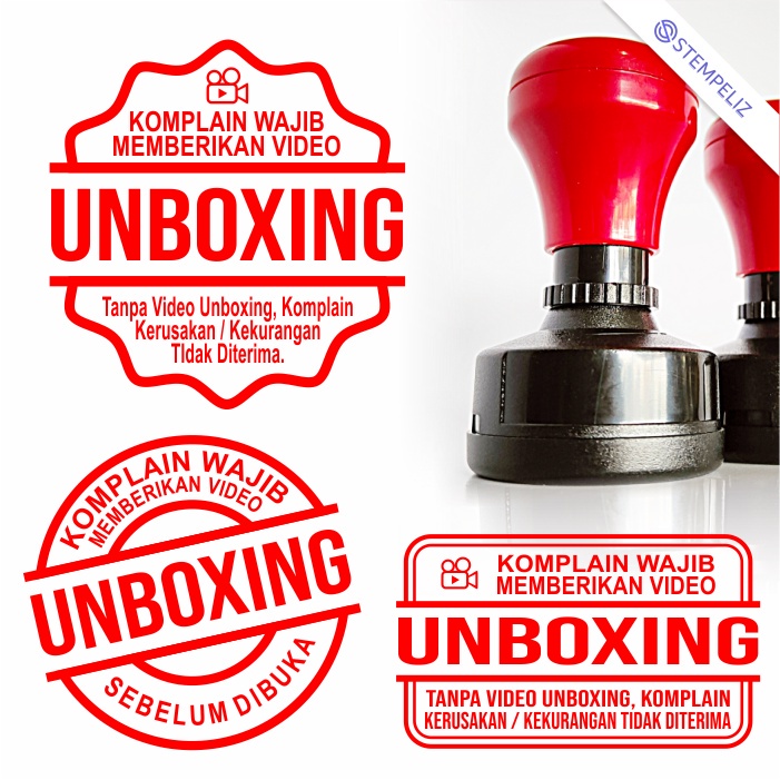 

Stempel Unboxing / Video Unboxing untuk Paking Olshop