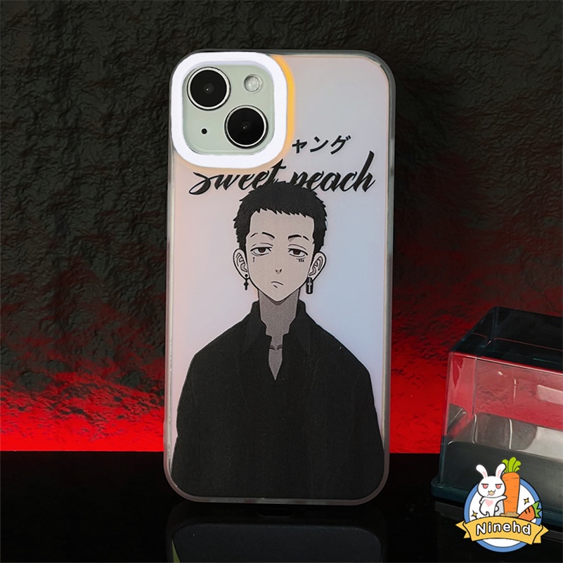 IPHONE Casing Kompatibel Untuk Iphone14 13 12 11 Pro Max X Xr Xs Max8 7 Plus SE 2020 Gradual Laser Scrub Fashion Brand Cool Boy Phone Case Lensa Anti Jatuh All Inclusive Cover Pelindung