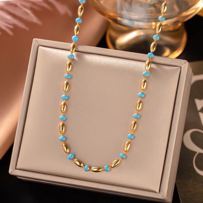 Kalung syakira titanium stainless steel 316L anti karat harga grosir bisa bayar ditempat cod