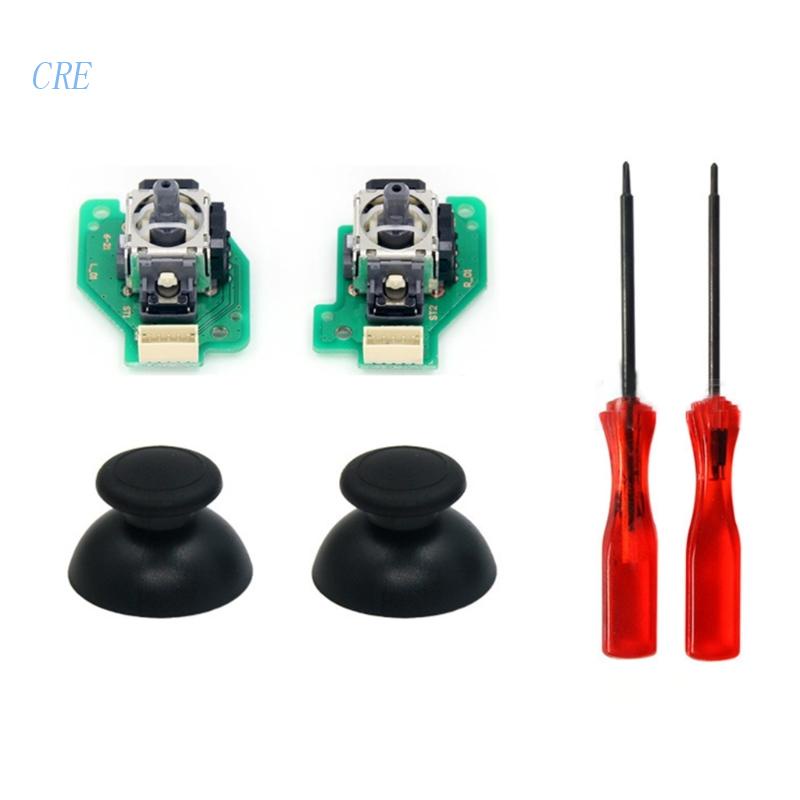 Cre Modul Sensor Perbaikan Jempol Joystick 3D Kanan Kiri Analog Part Pengganti WiiU Gamepad Controller Aksesoris