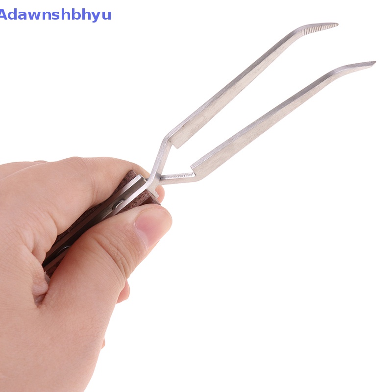 Adhyu Jewelry Solder Pinset Lurus Ujung Lengkung Selflock Welding Tweezer Tool ID