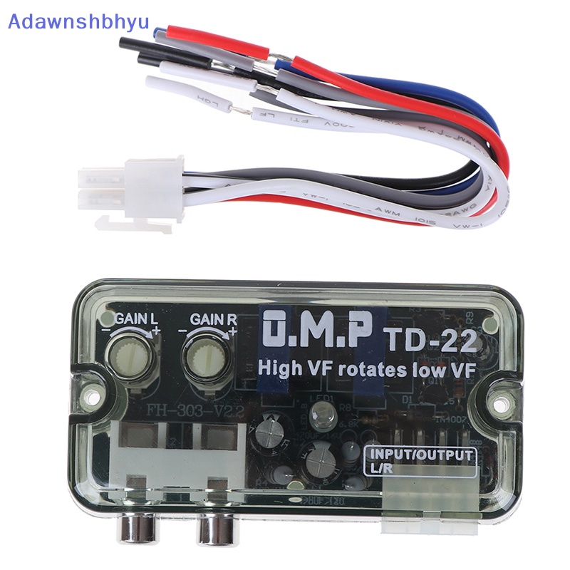 Adhyu Konverter Audio Mobil Otomatis 12V RCA Stereo High To Low Adjustable Converter Adapter ID