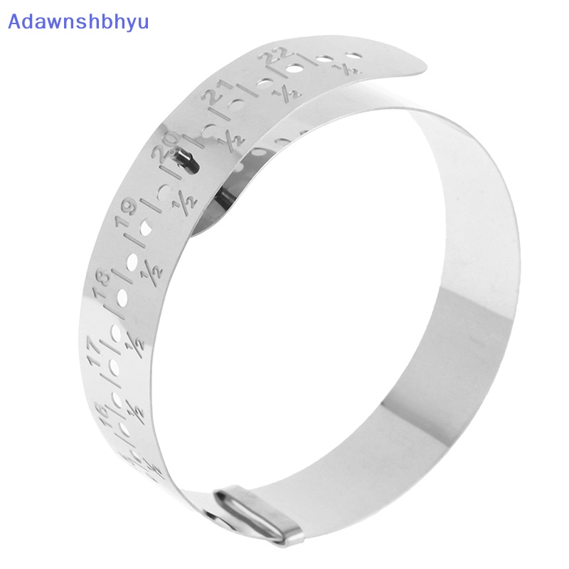 Adhyu Stainless Steel Bangle Sizer Gauge Adjustable Wrist Bracelet Alat Ukur ID