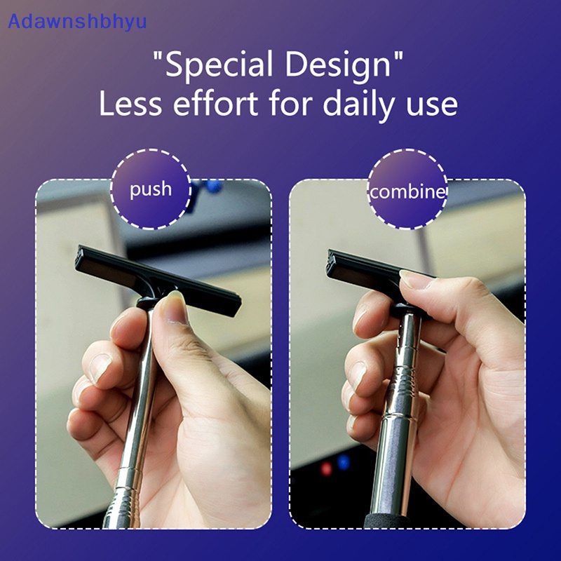 Adhyu Wiper Kaca Spion Mobil Telescopic Mirror Squeegee Cleaner Alat Sikat Kaca ID