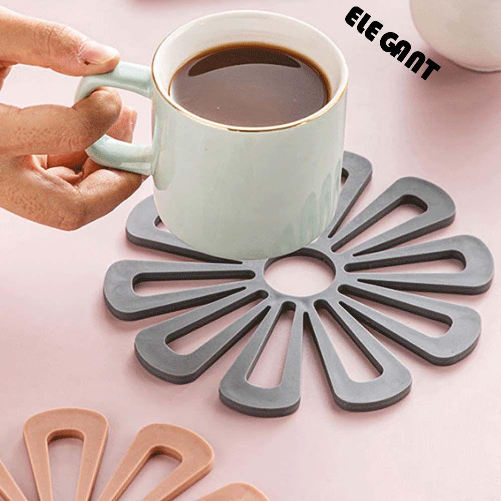 [Elegan] Pot Mat Non-slip Menebal Furniture Dekorasi Aksesoris Dapur Table Mat Meja Makan Pot Holders Cup Coaster