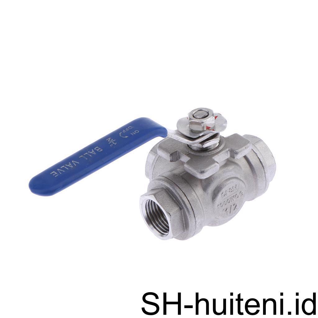 Ball Valve 3arah Stainless Steel 304untuk Steam Gas Air DN15