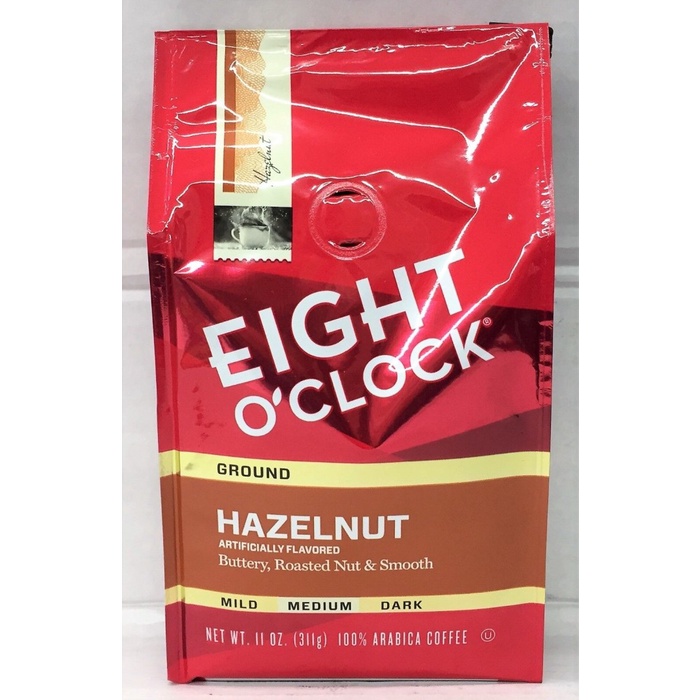 

Eight O Clock Hazelnut Ground Coffee 11 oz 311gr (Bubuk)