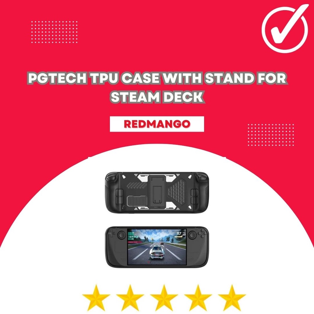 PGTECH TPU Case with Stand for Steam Deck - Casing Hard Shell - GP-826