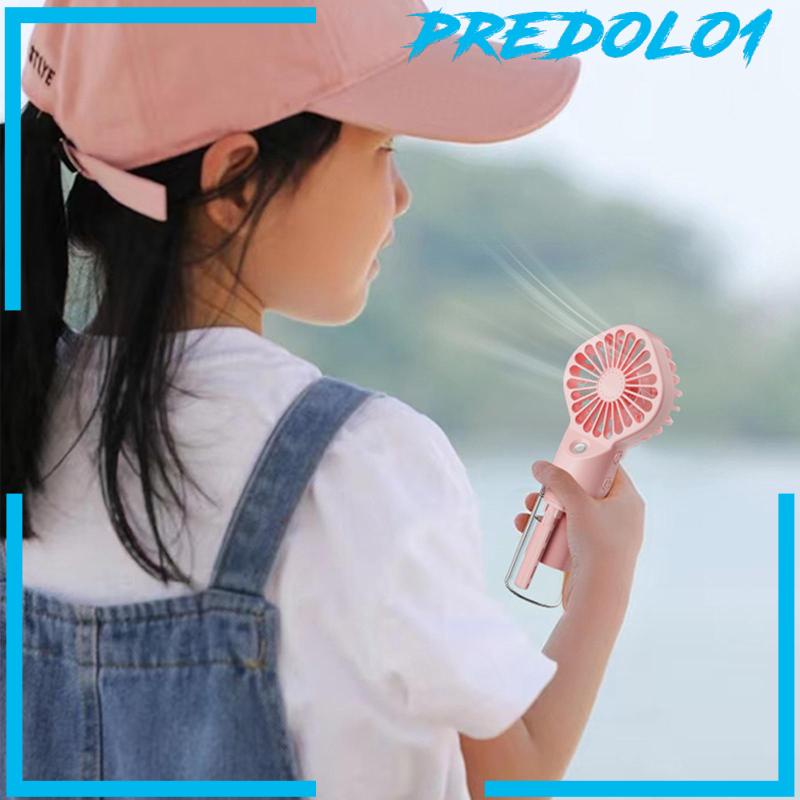 [Predolo1] Kipas Misting Genggam Rechargeable Mini Fan Humidifier Untuk travel Kantor