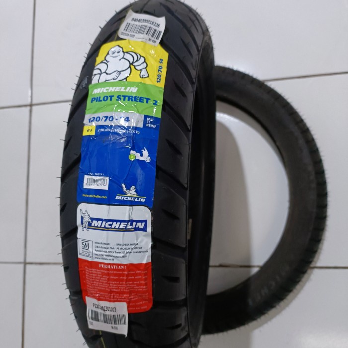 Ban motor matic Michelin Pilot Street 2 120 70 14 Tubeless Aerox PCX