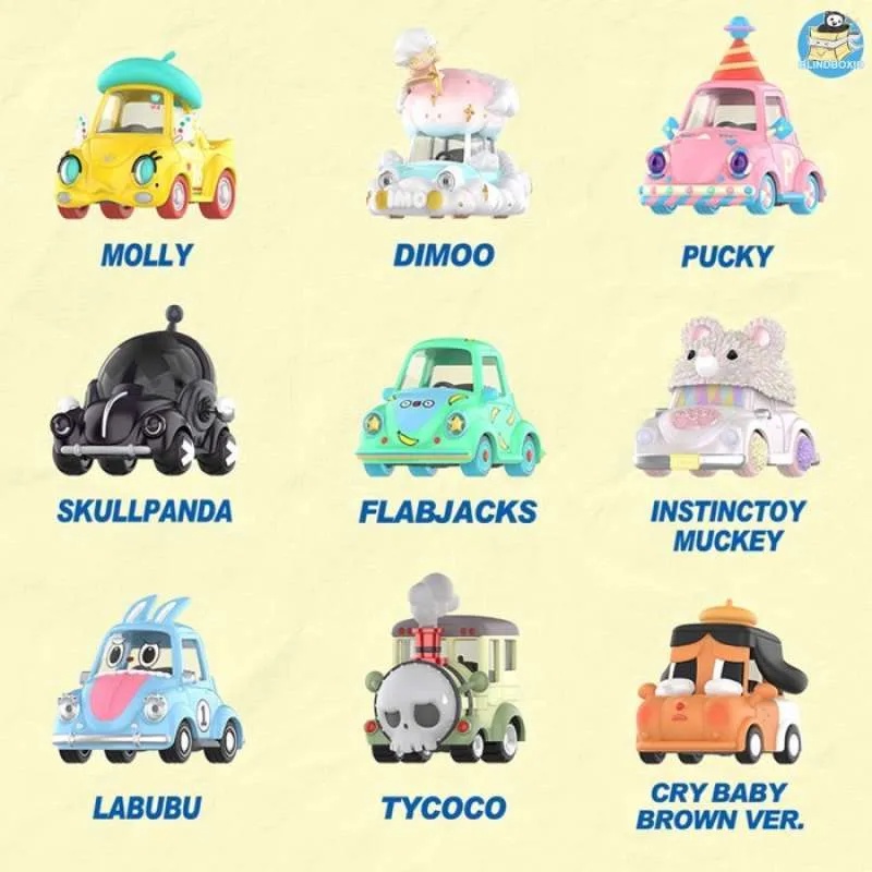 Toys Pop Mart PopCar Happy Weekend Series (Assorted)