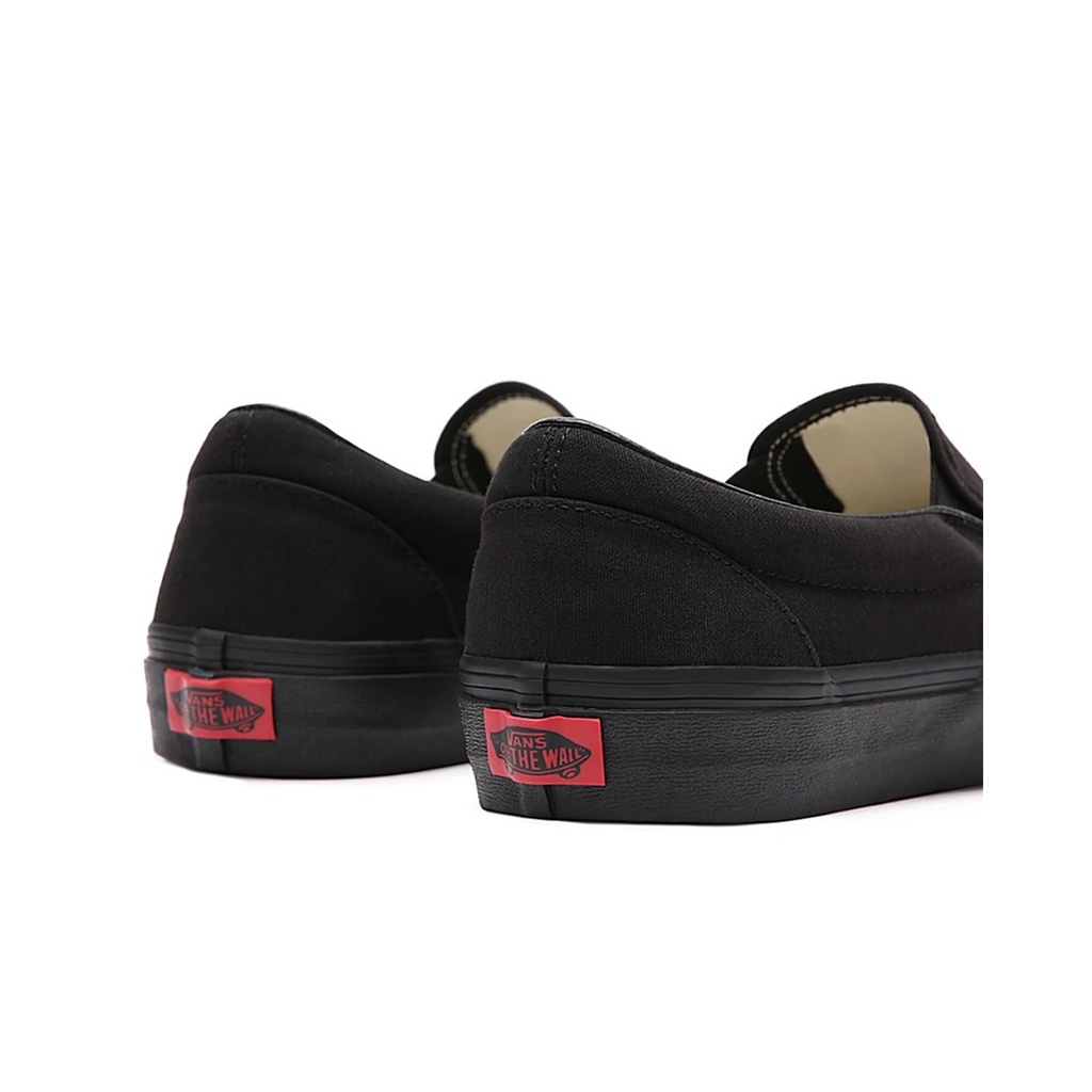 SEPATU VANS OFF THE WALL | SLIP ON BLACK BLACK