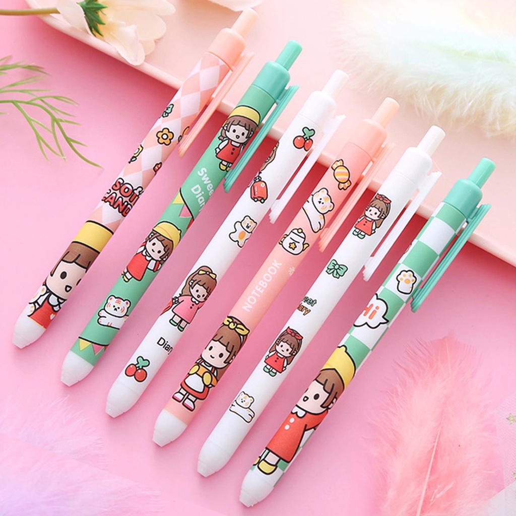 ☛TK☚ Pulpen Gel Motif Cartoon Pulpen Pelajar Dan Kantor Pena Lucu Motif Boneka Lucu S072