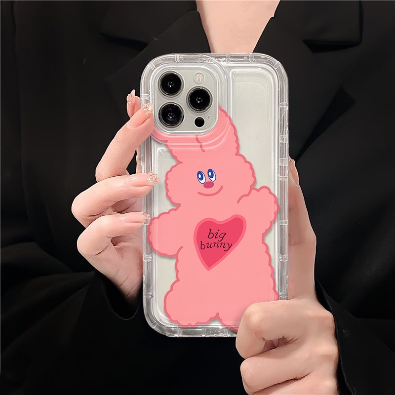 IPHONE Soft Phone Case Kompatibel Untuk Iphone14 13 11 12 Pro XS Max X Xr7 +8 Plus Casing Lucu Transparan TPU Silikon Shockproof Cover