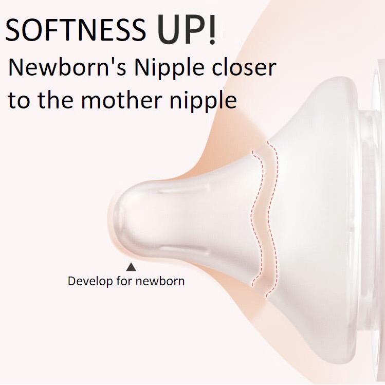 DESIGN BARU Dot Pigeon Wide Neck Generasi ke Tiga - Nipple Pigeon Soft Touch dan Peristaltik Plus