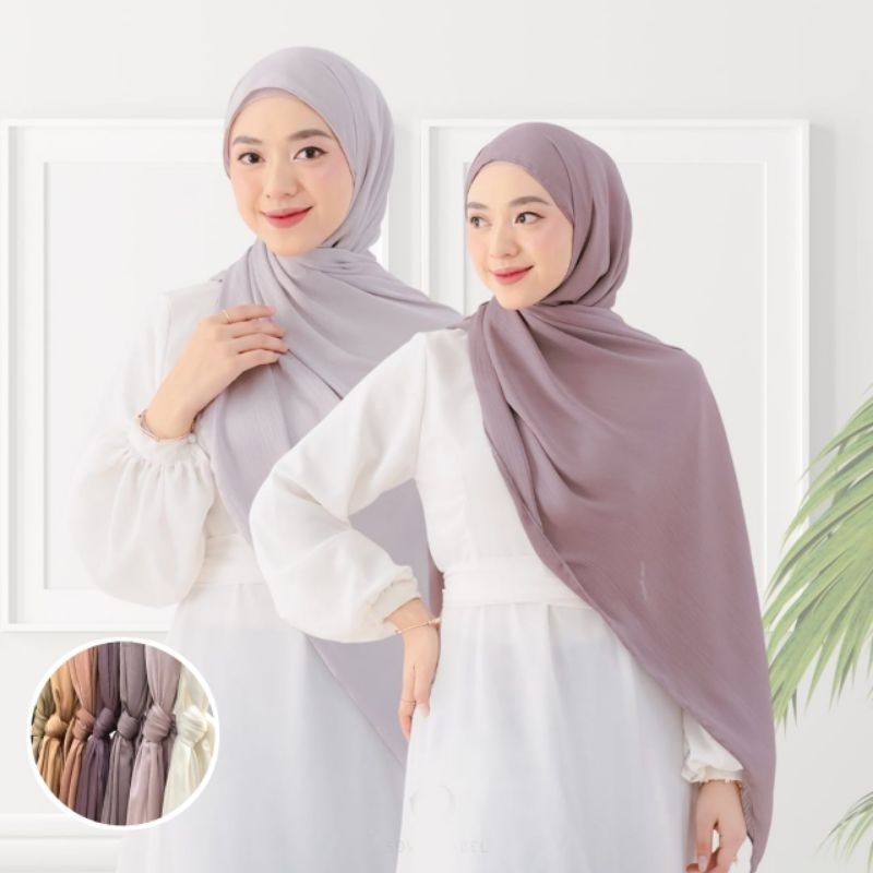 INNARA Pashmina Silk Cradenza Malay Satin Shawl Premium