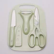 BOP SET TALENAN GUNTING 4IN1 STAINLESS / PISAU DAPUR 4 IN 1 TAJAM / PISO POTONG KUPAS BUAH/ PERALATAN MASAK DAPUR / KITCHEN KNIFE SET