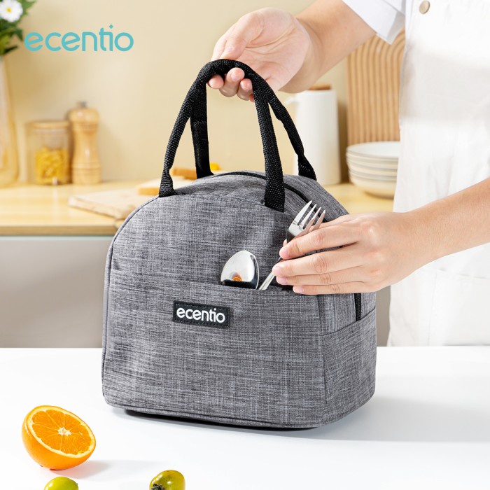 ecentio Tas Bekal Kotak Makn Bag Lunch Cooler Bag Tas Makanan