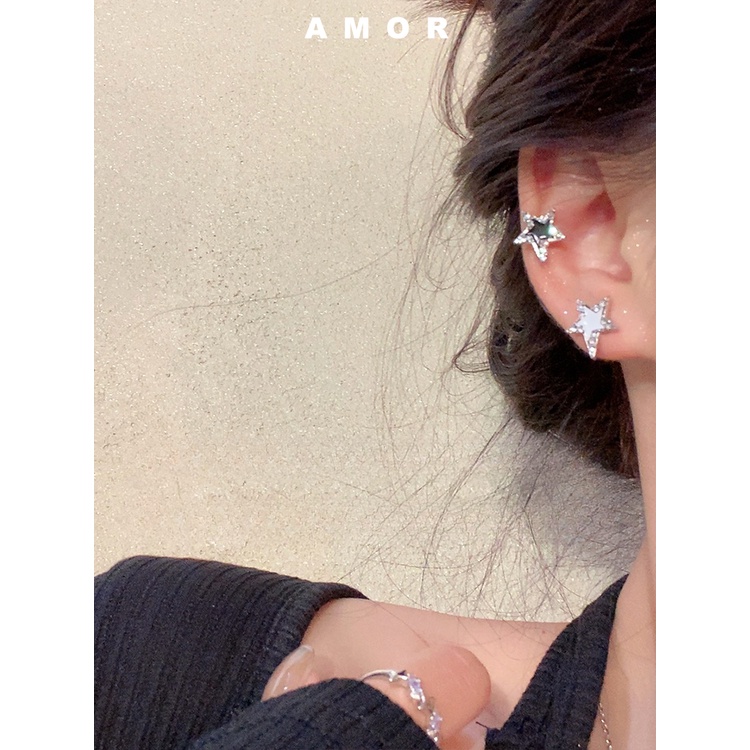 Anting Tusuk Tulang Telinga Bentuk Bintang Y2K