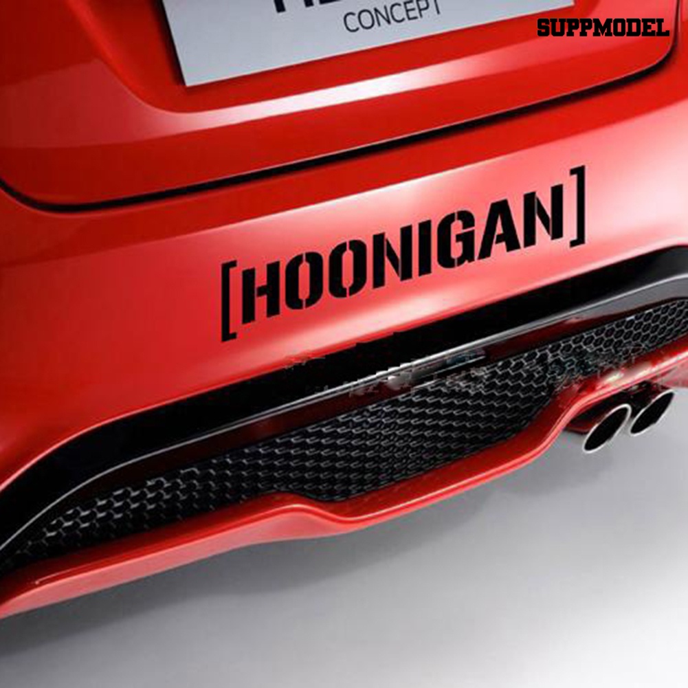 [SM Auto] Hoonigan Print Mobil Jendela Pintu Decals Self-Adhesive Racing Reflektif Stiker