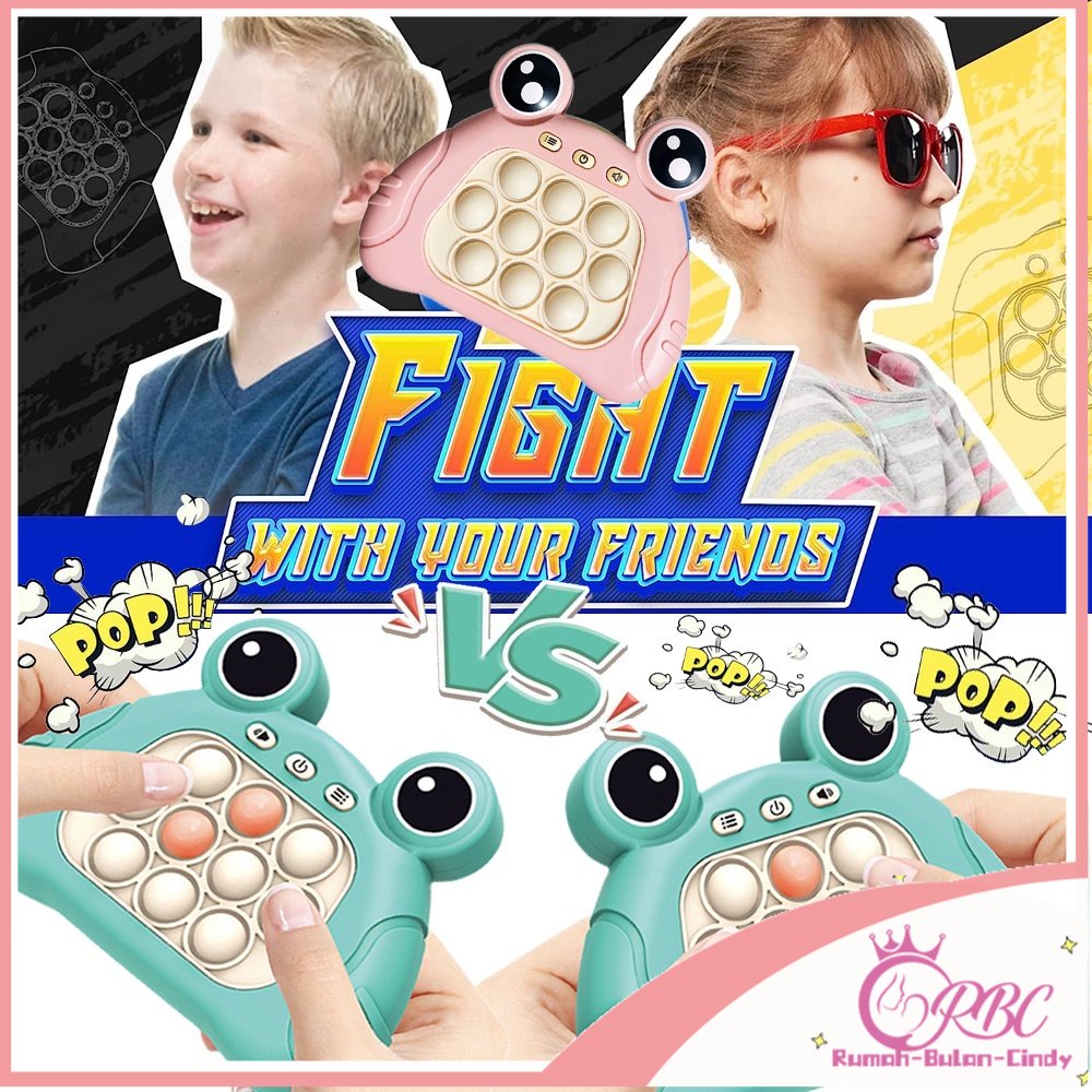 【Gratis Baterai 】Musik Pop it Press Bubble Game Mainan Dengan Cahaya Mendera A Mole Challenge Mainan Edukasi Mainan Pereda Stres Fidget Sensory Toy Untuk Anak Hadiah