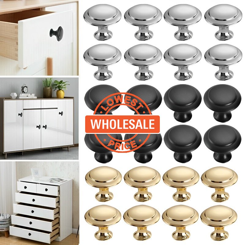 [Harga Grosir] Handle Lemari Bulat Simple Modern Tarikan Laci Lemari Stainless Steel Furniture Door Knob Pengganti Furniture Door Hardware Alat