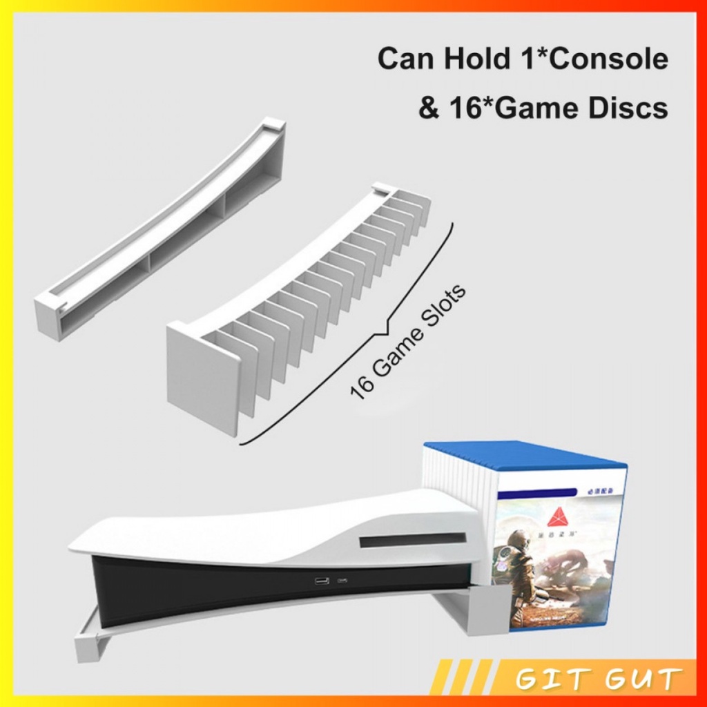 Horizontal Stand Base with Disc Slots for PS5 Disc Digital Edition