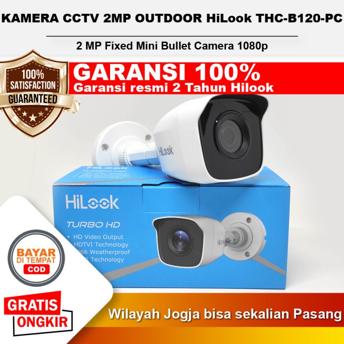 HILOOK 2MP KAMERA CCTV OUTDOOR THC-B120-PC Jogja