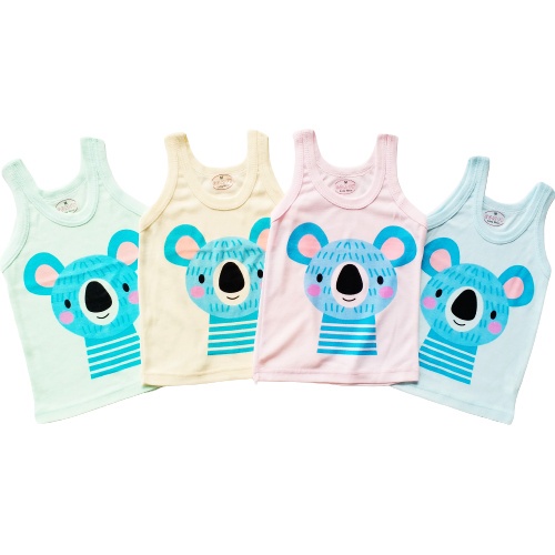 PROMO 10.10 HappyOliver KAOS SINGLET MOTIF WARNA ANAK kaos dalam oblong anak laki2 dan perempuan newborn-3thn