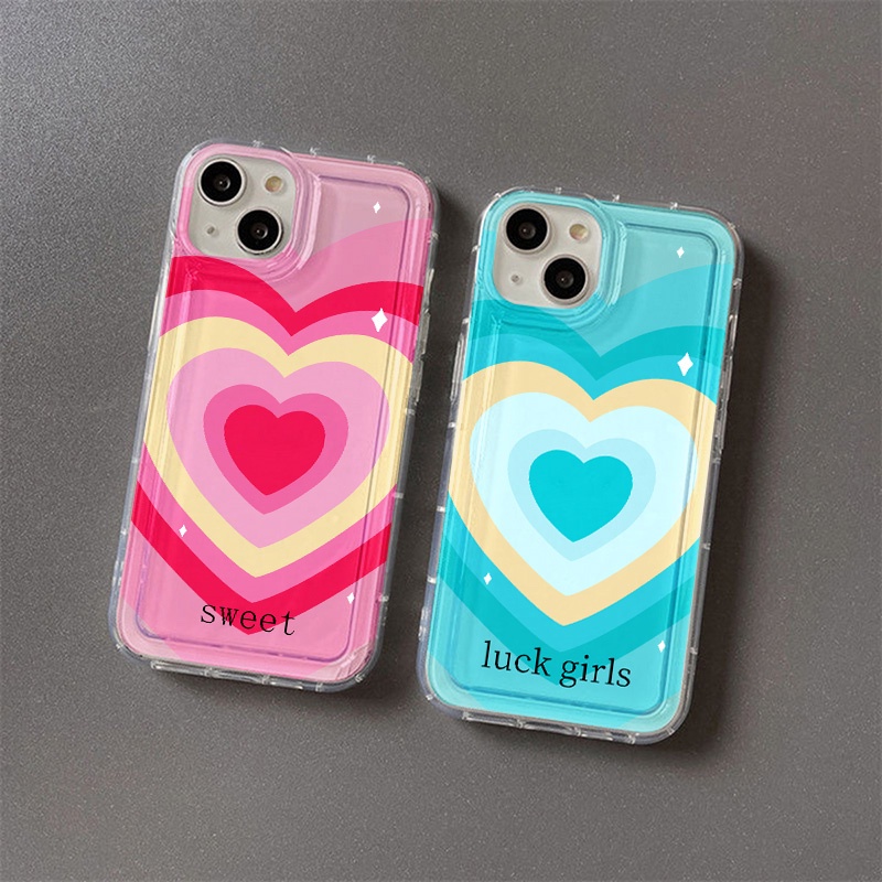 Casing Motif Love Heart Gradasi Untuk Vivo Y12S Y12A Y11 Y12 Y15 Y17 Y20 Y20S Y21 Y21A Y21G Y21S Y33 Y33S Y33T Y3S Y90 Y91 Y91C Y91i Y95 Y70 Y1S V21 V255G X8 Lite Airbag Shockproof Cover