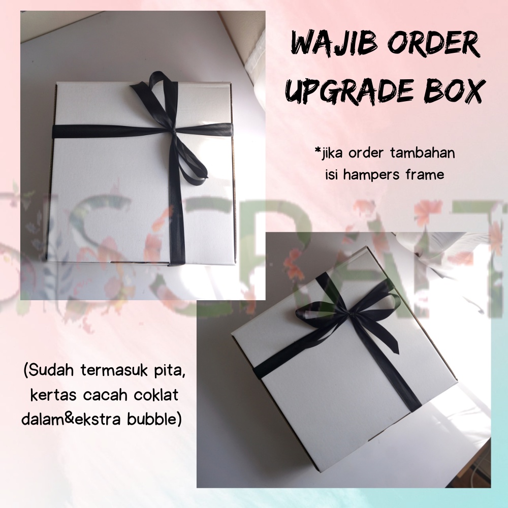 

Terbaru !! Tambahan Isian untuk HAMPERS (WAJIB ORDER EXTRA BOX JIKA ORDER Produk FRAME 5R)