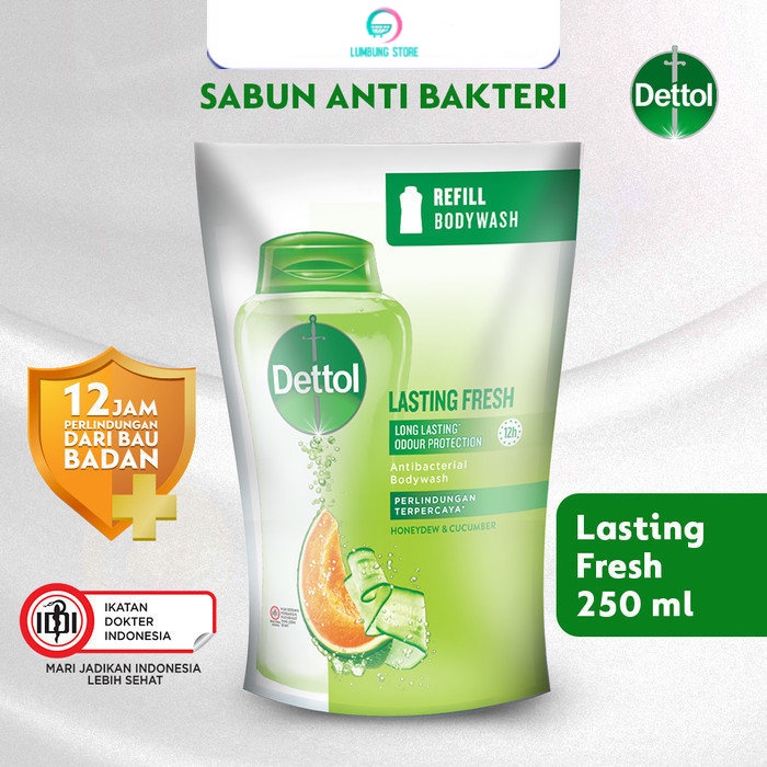 Dettol Sabun Mandi Cair Lasting Fresh 250ml