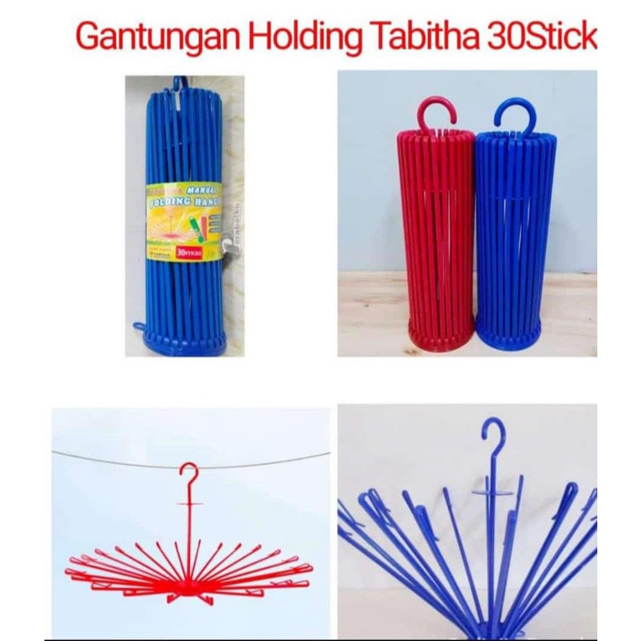 Jemuran Baju Gantung Putar 20 Stick / Folding Hanger