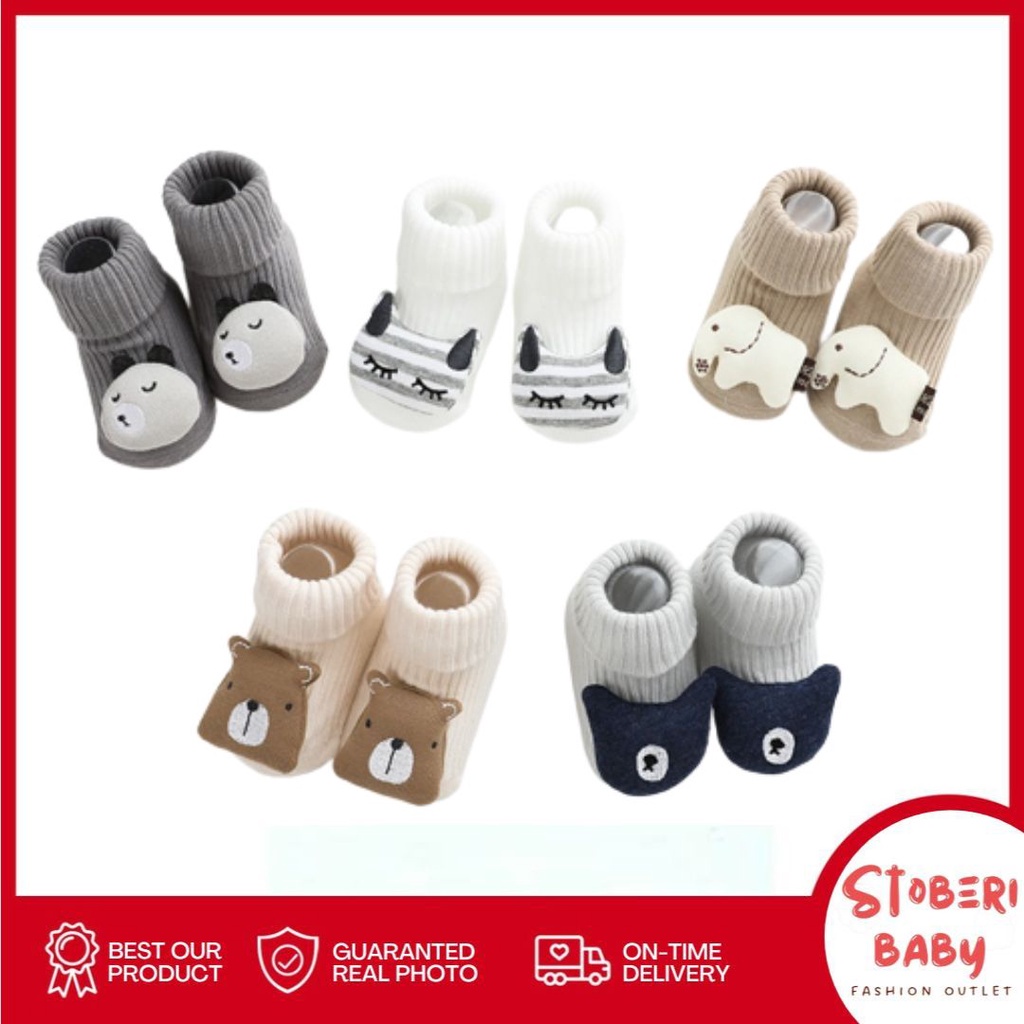 PUNCAK 3.3 stoberi baby -  NEMOBABY KAOS KAKI BONEKA PENDEK MOTIF LUCU