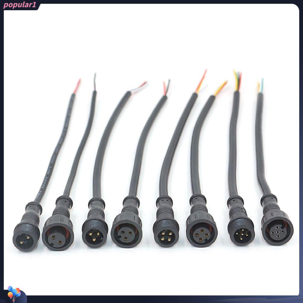 Populer 2set Base Connector M8 Signal Line Display Pin Garis Konektor Tahan Air