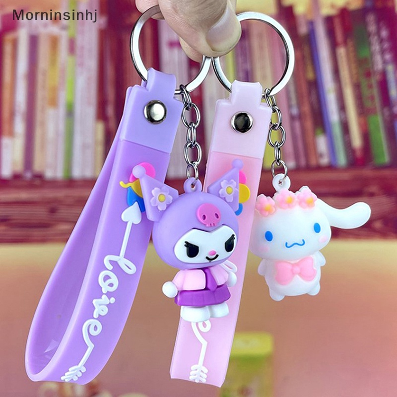 Mornin Gantungan Kunci Anime Little Twin Star Cinnamoroll Melody Hello Kitty Kawaii Action Figure Hang On The Bag Hadiah Anak id