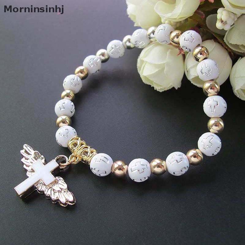 Mornin Acrylic Beads Bracelet Gelang Doa Sayap Malaikat Baptis Chaplet Bracelet id