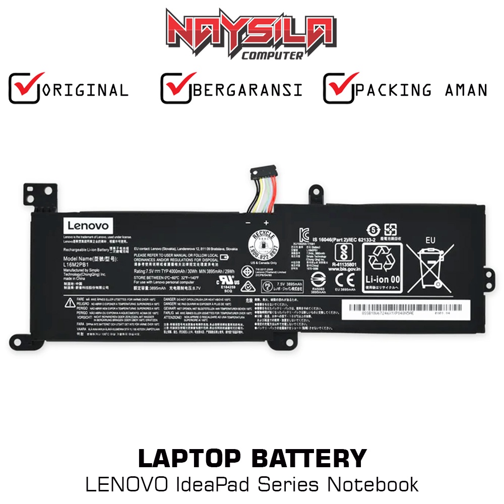 Baterai Original Lenovo IdeaPad S145-14AST S145-14IGM S145-14IIL S145-14IKB S145-14IWL S145-15API S1