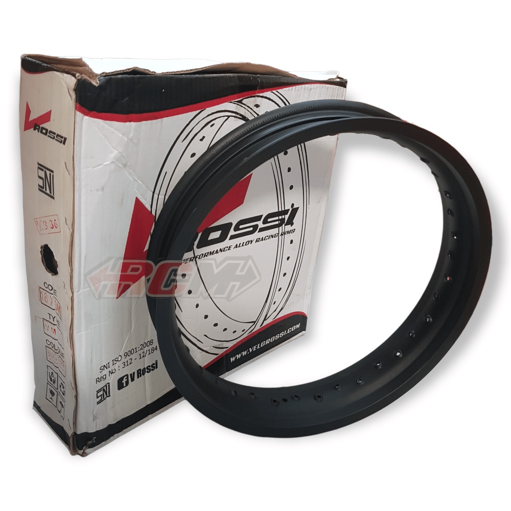 HARGA PERBIJI VELG VELK VELEG PELEK PELEG RING RIM 18 - 160 185 215 300 18X160 18X185 18X215 18X300 BLACK HITAM 36 HOLE W SHAPE ORI ORIGINAL VROSSI ROSSI ASLI