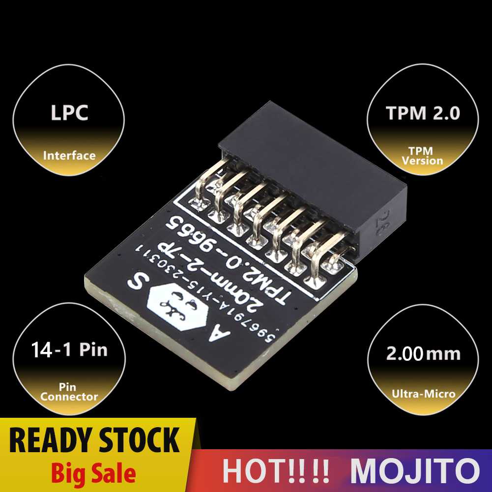 Tpm 2.0 Enkripsi Processor LPC Interface Board Kartu Remote Untuk ASUS/MSI/ASRock