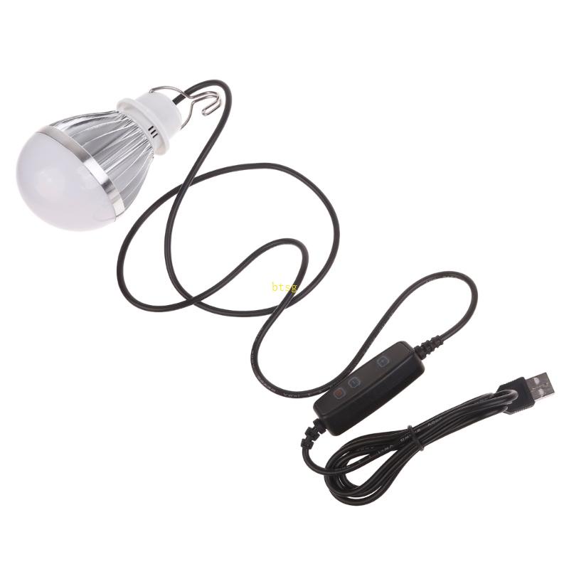 Bt USB Globe Bulb Portable LED 10W 5V Bohlam Gantung LED Camping Bulb Dengan 1kabel 9m Saklar on off Warm White Cold White