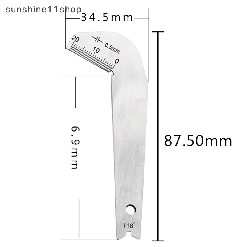 Sho Weld Drill Bit Alat Ukur Las Alat Inspeksi Template Gauge N