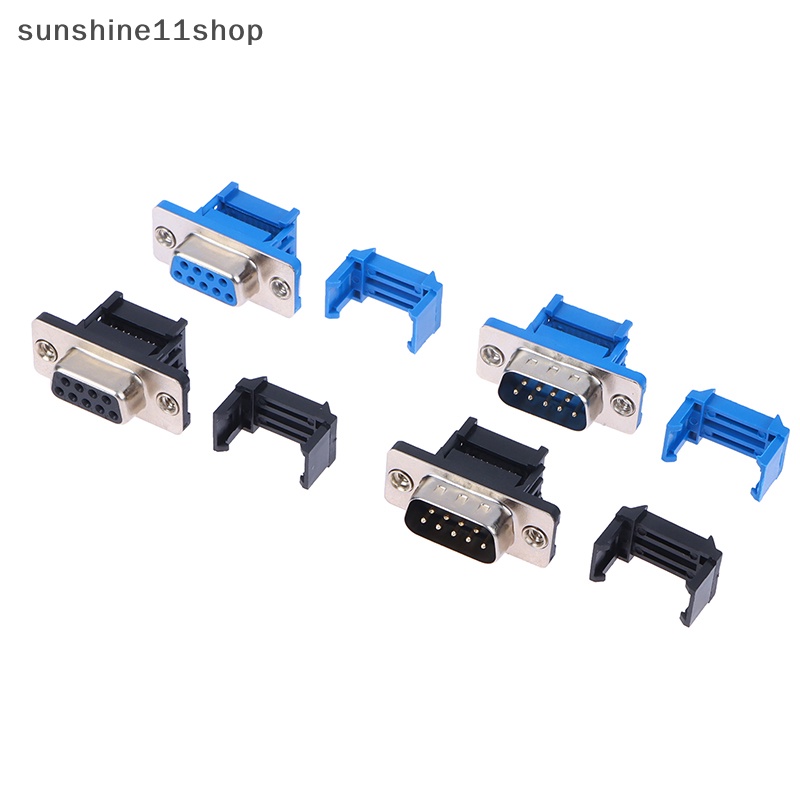 Sho DIDC9 DB9 Female Serial Port Male IDC Crimp Type D-Sub RS232 Konektor COM 9Pin Socket 9P Adaptor Untuk Kabel Pita N